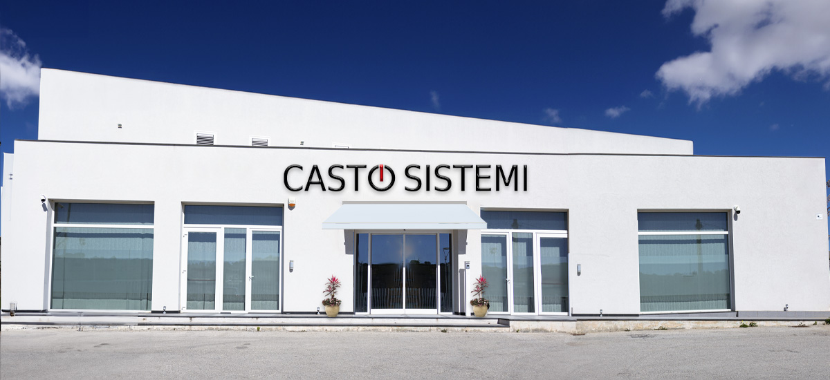 frontale della sede dell'azienda Casto Sistemi