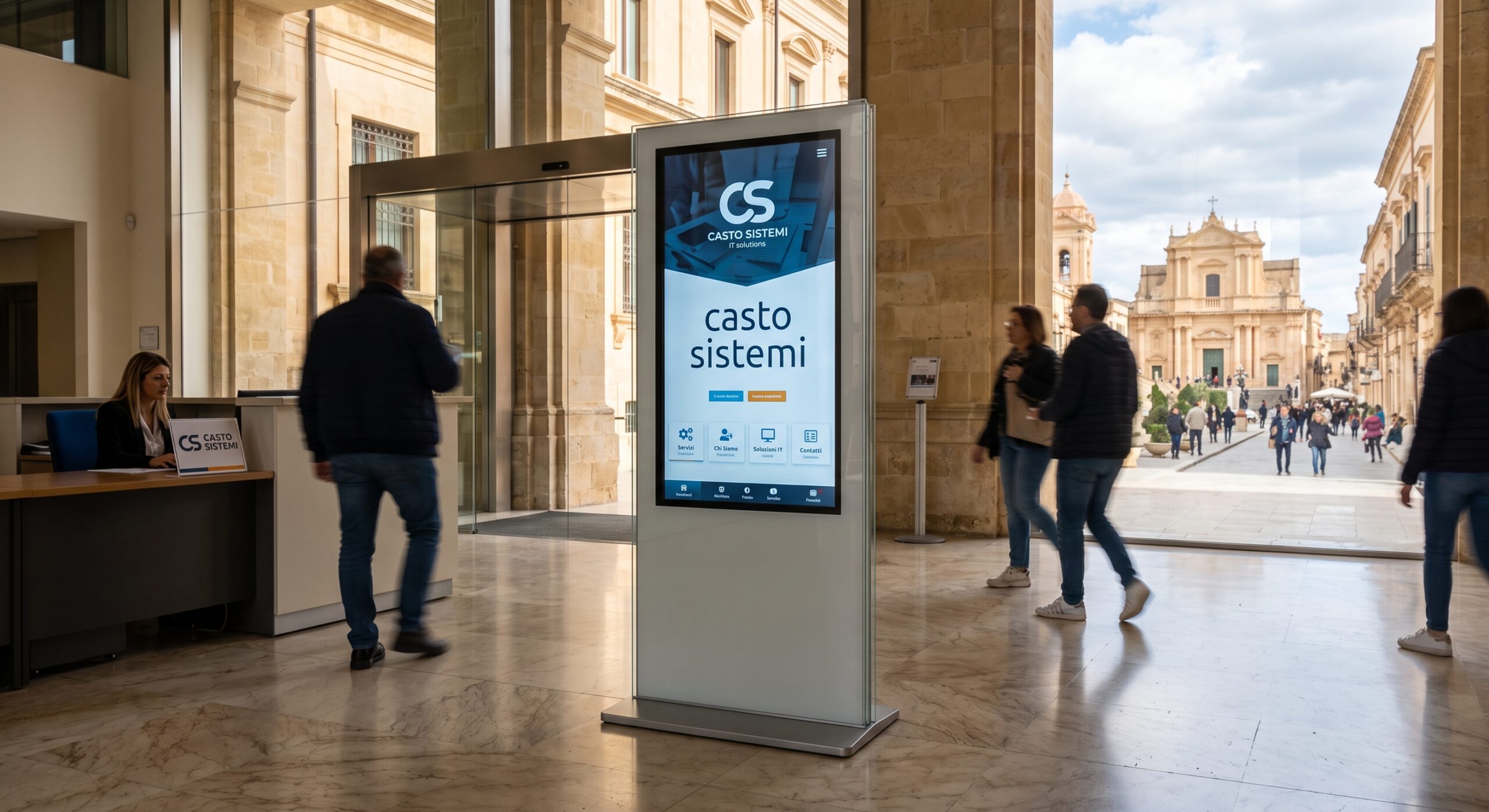 Scopri di più sull'articolo Insegne Luminose LED, Totem e Vetrine Multimediali a Noto | Casto Sistemi